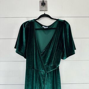 Balticborn Women’s Large Emerald AndI Wrap Dress Velvet